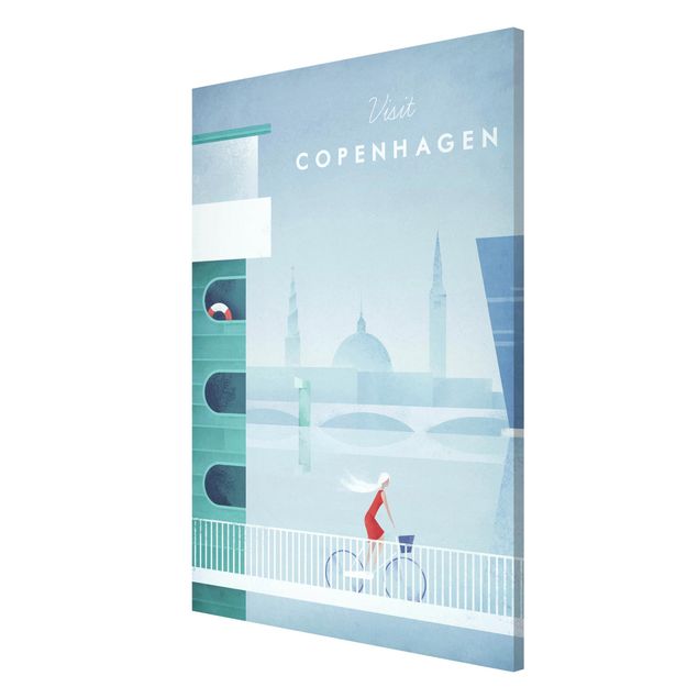 Wandbilder Kunstdrucke Reiseposter - Kopenhagen