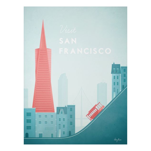 Wandbilder Architektur & Skyline Reiseposter - San Francisco