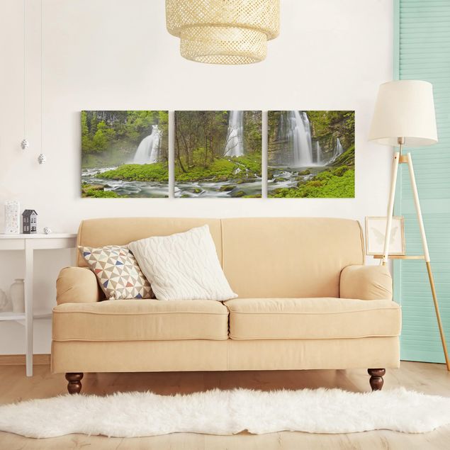Wandbilder Landschaften Wasserfälle Cascade de Flumen