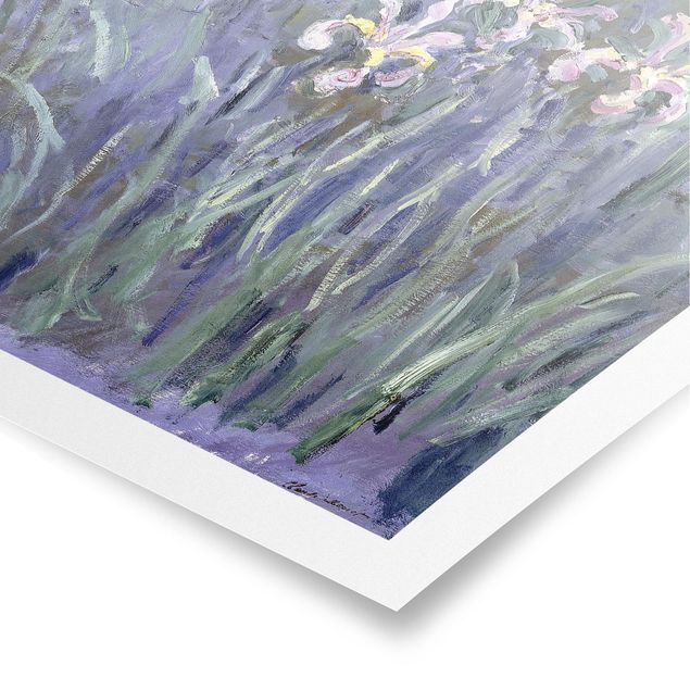 Blumen Poster Claude Monet - Schwertlilien