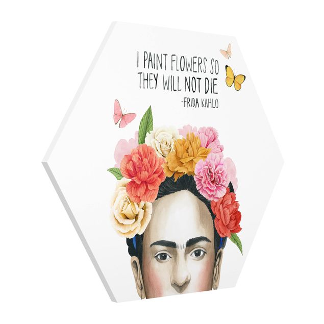 Wandbilder Portrait Fridas Gedanken - Blumen