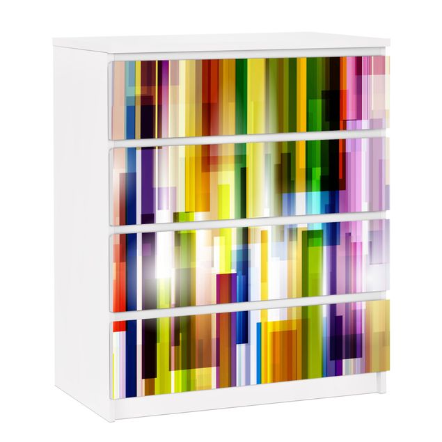 Wanddeko Küche Rainbow Cubes