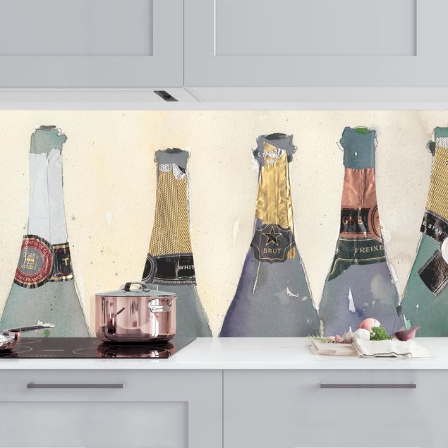 Küche Dekoration Entkorkt - Champagner