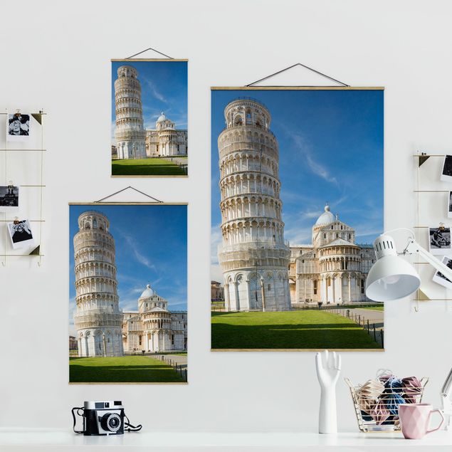 Kakemono Der schiefe Turm von Pisa