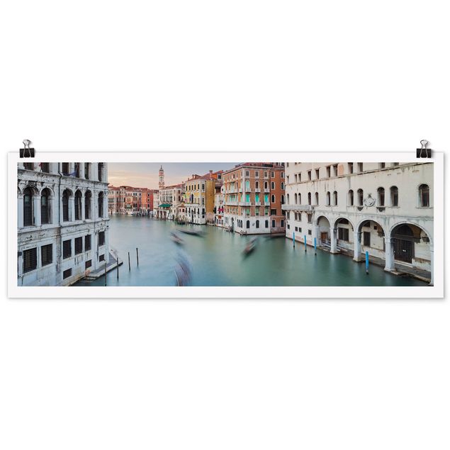 Wandbilder Architektur & Skyline Canale Grande Blick von der Rialtobrücke Venedig