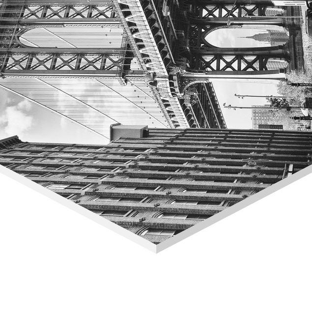Bilder Hexagon Manhattan Bridge in America