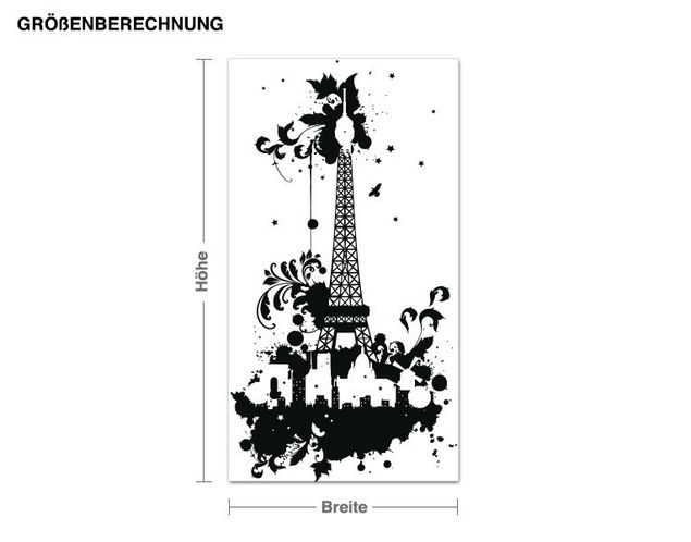 Wandtattoo Metropolen Eiffelturm