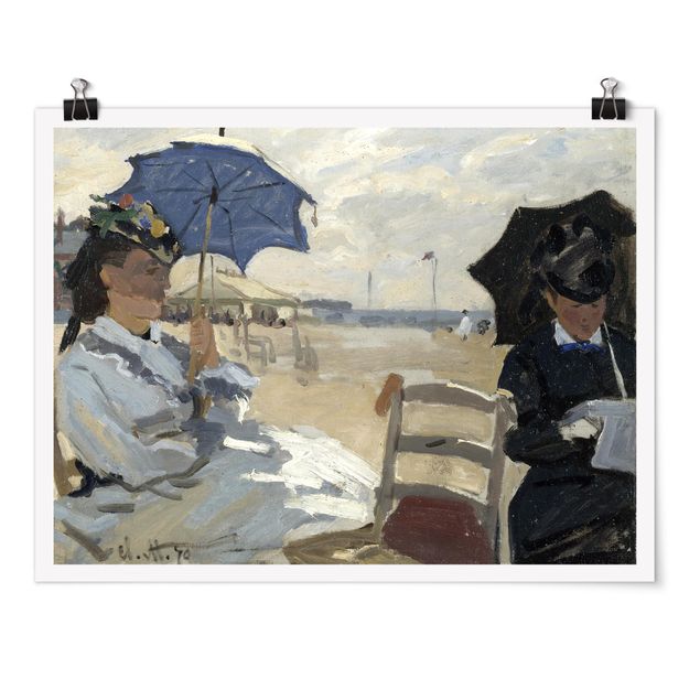 Wandbilder Landschaften Claude Monet - Strand von Trouville