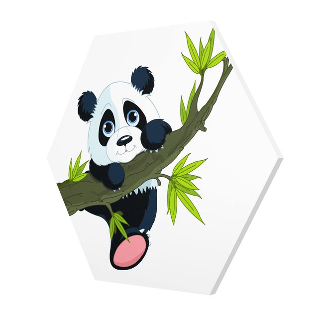 Wandbilder Modern Kletternder Panda