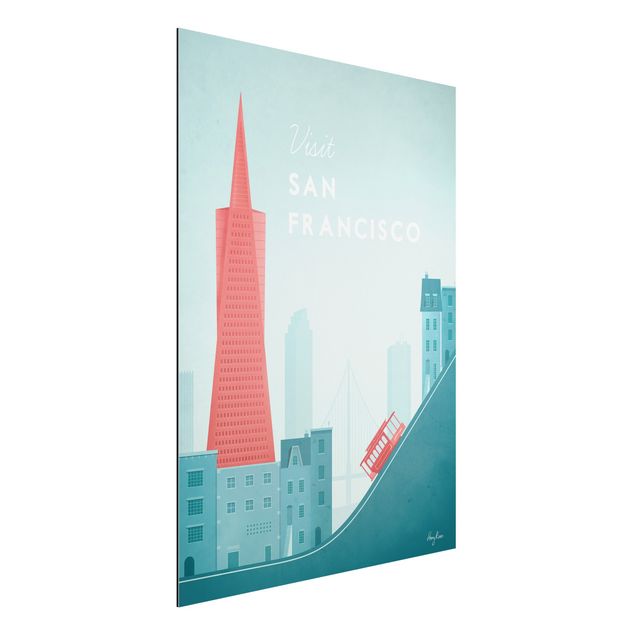 Küchen Deko Reiseposter - San Francisco