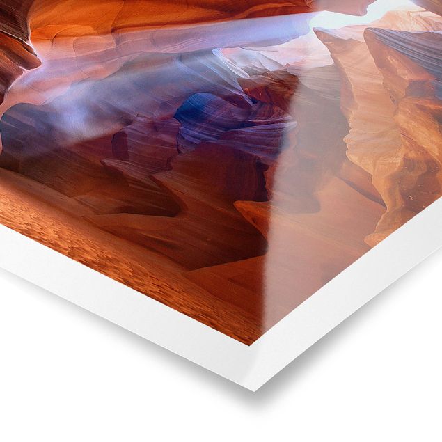 Poster Natur Lichtspiel im Antelope Canyon