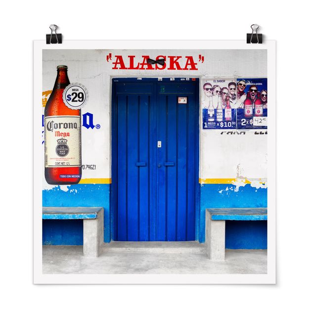 Wandbilder Architektur & Skyline ALASKA Blue Bar