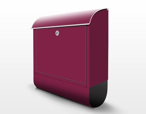 Briefkasten modern Colour Wine Red