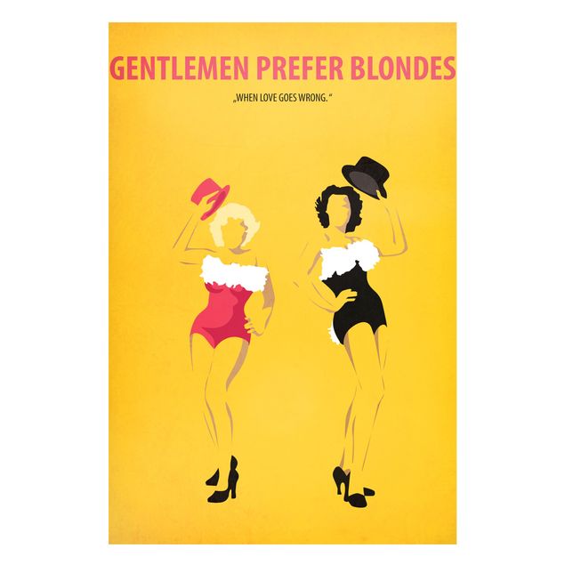 Wandbilder Kunstdrucke Filmposter Gentlemen prefer blondes