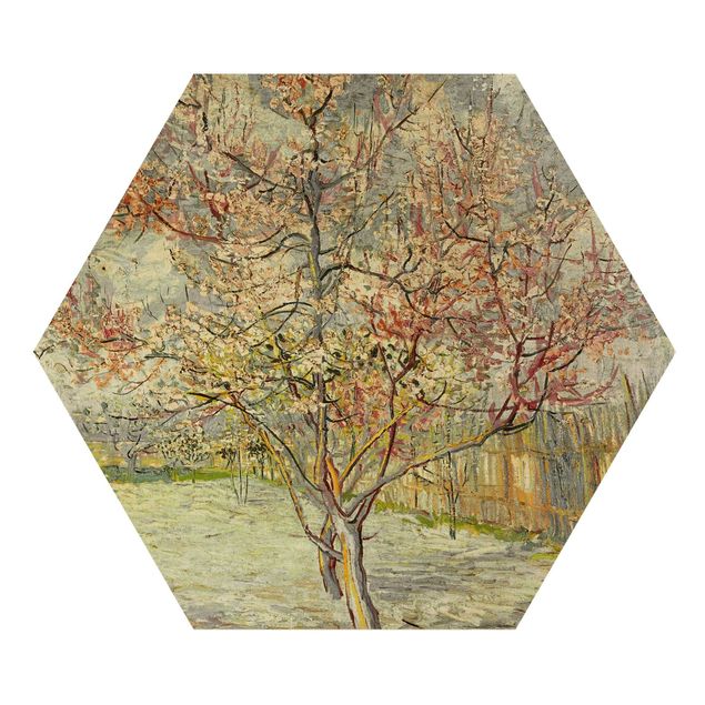 Kunststile Vincent van Gogh - Blühende Pfirsichbäume