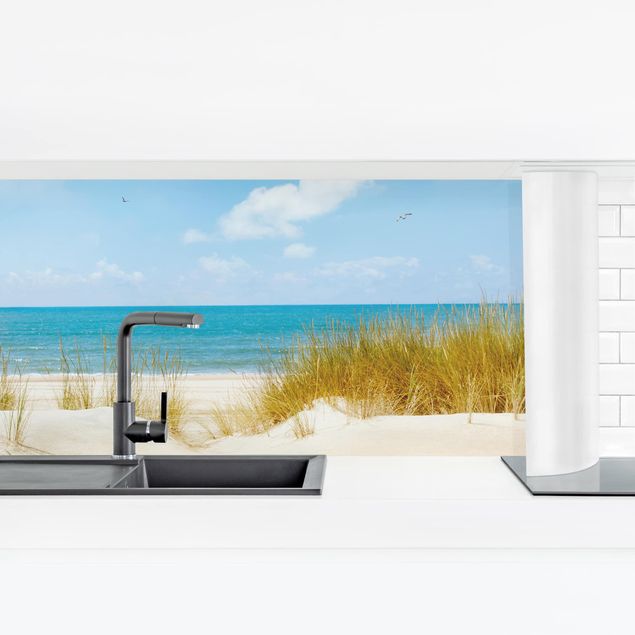 Küchenrückwand selbstklebend Strand an der Nordsee