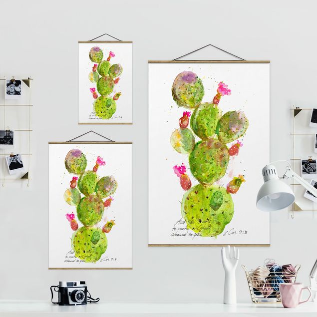 Wandbilder Kaktus mit Bibelvers III