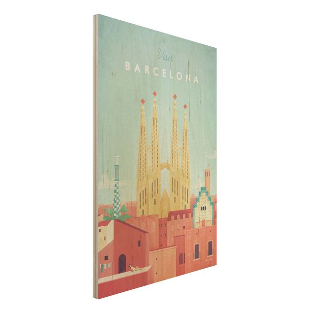 Wanddeko Küche Reiseposter - Barcelona