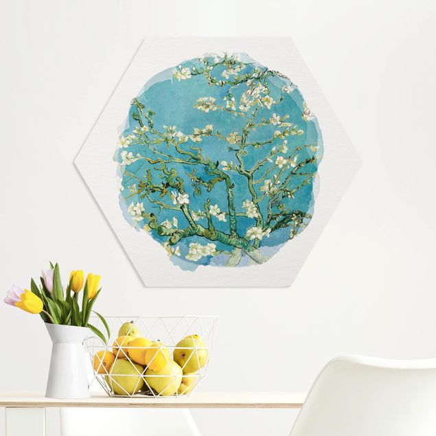 Impressionismus Bilder Wasserfarben - Vincent van Gogh - Mandelblüte
