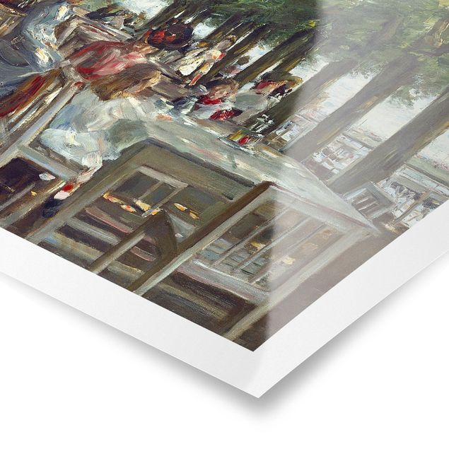 Wandbilder Landschaften Max Liebermann - Terrasse des Restaurants Jacob