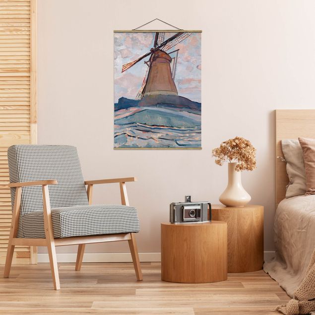 Kunststile Piet Mondrian - Windmühle