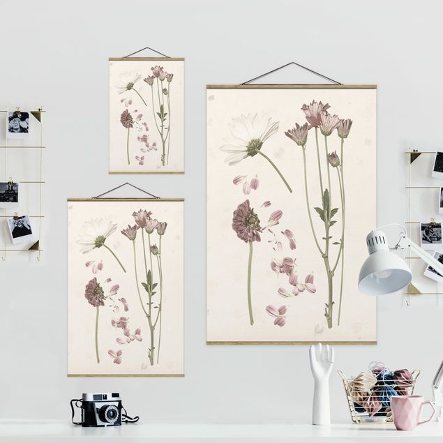 Kakemono Herbarium in rosa II