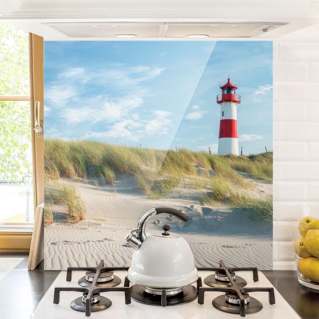 Küche Dekoration Leuchtturm an der Nordsee