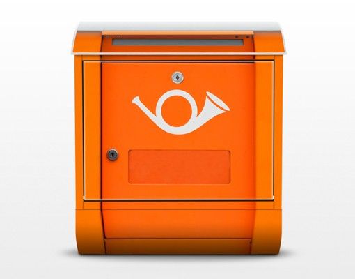 Briefkasten orange Länderbriefkasten in Europa