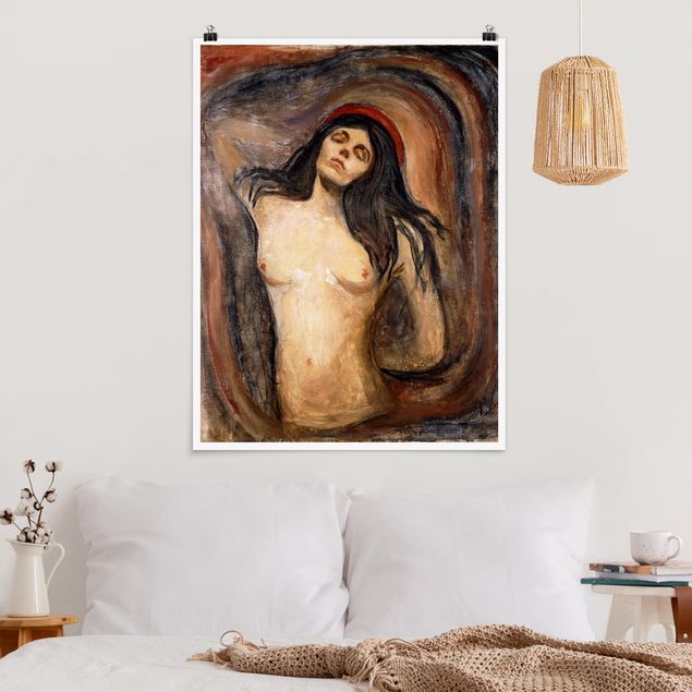 expressionistische Kunstdrucke Edvard Munch - Madonna