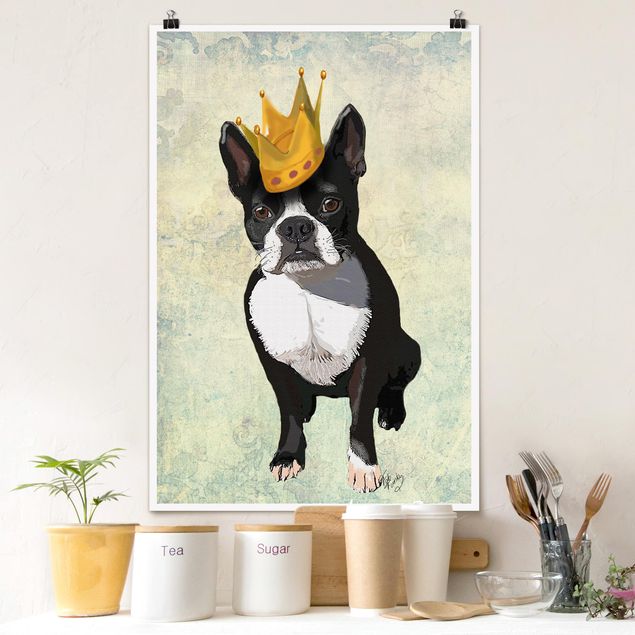 Wanddeko Küche Tierportrait - Terrierkönig