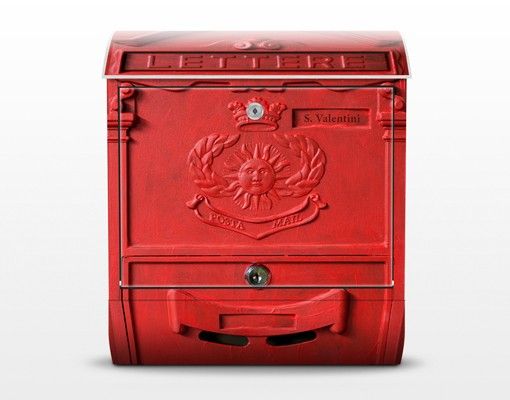 Briefkästen Rot Länderbriefkasten in Italien