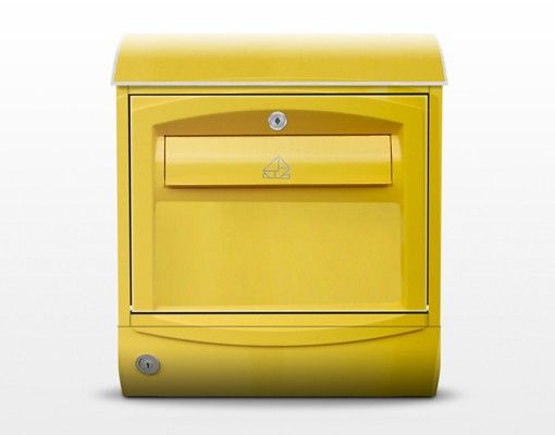 Briefkästen Gelb Länderbriefkasten in der Schweiz