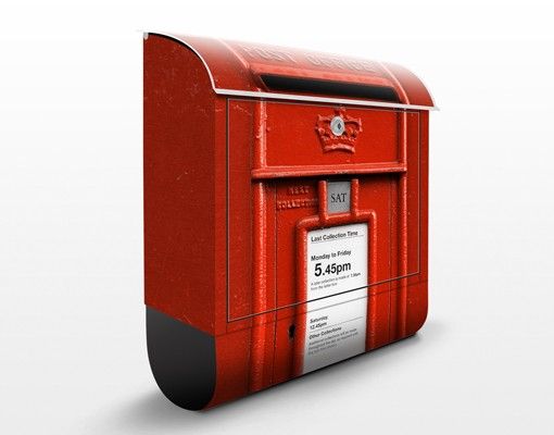 Briefkasten rot Länderbriefkasten in UK