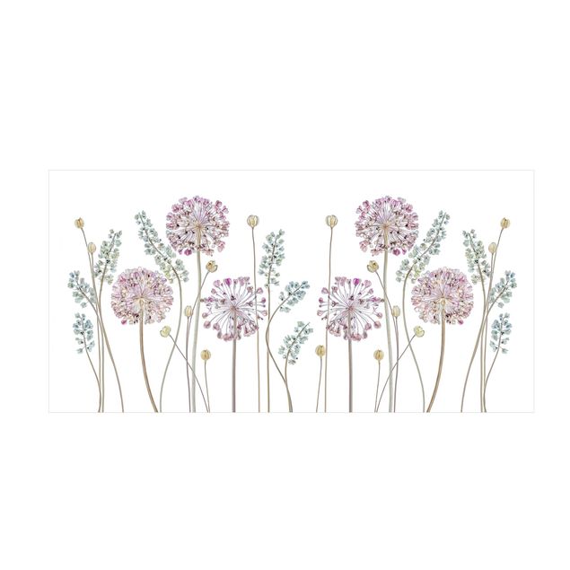 Moderner Teppich Allium Illustration