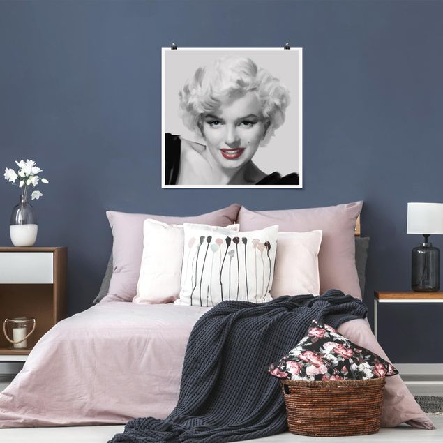 Wanddeko Küche Marilyn auf Sofa
