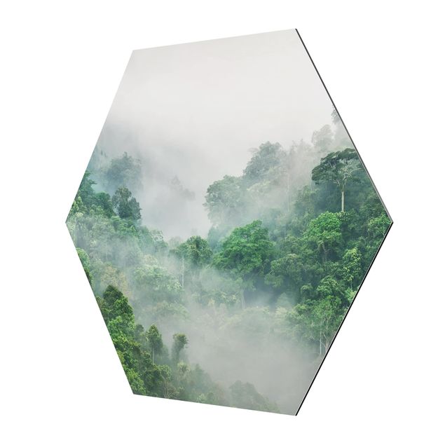 Wandbilder Blumen Dschungel im Nebel