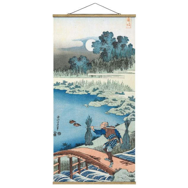 Wandbilder Kunstdrucke Katsushika Hokusai - Reisträger