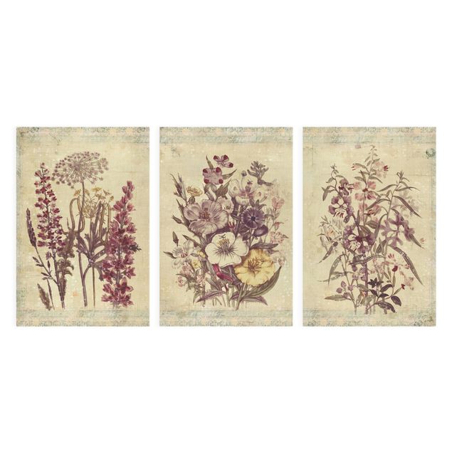 Bilder Vintage Blumen Trio