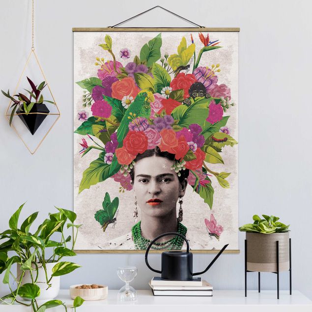 Küche Dekoration Frida Kahlo - Blumenportrait