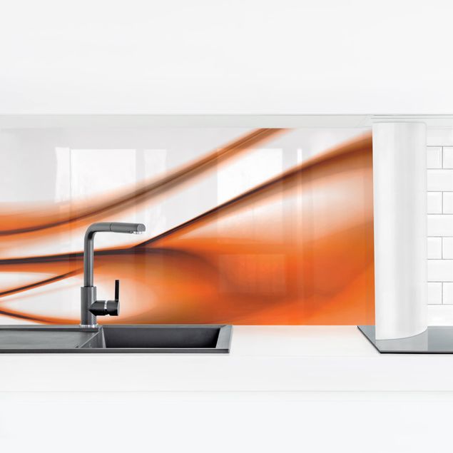 Küchenrückwand Folie selbstklebend Orange Touch