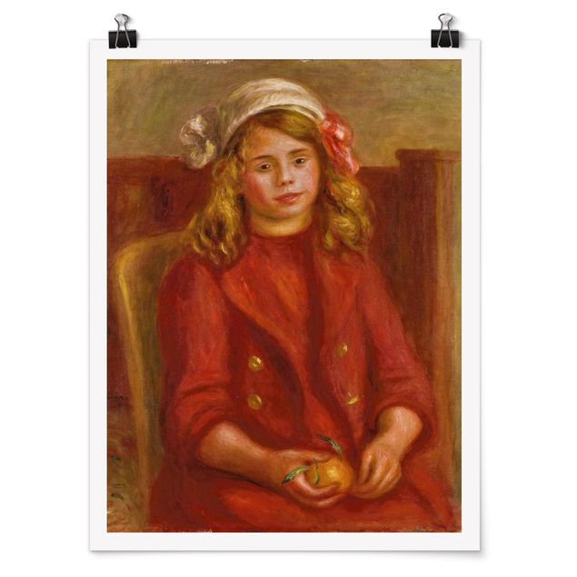 Kunstdrucke Poster Auguste Renoir - Junges Mädchen mit Orange