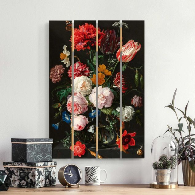 Küche Dekoration Jan Davidsz de Heem - Stillleben mit Blumen in einer Glasvase