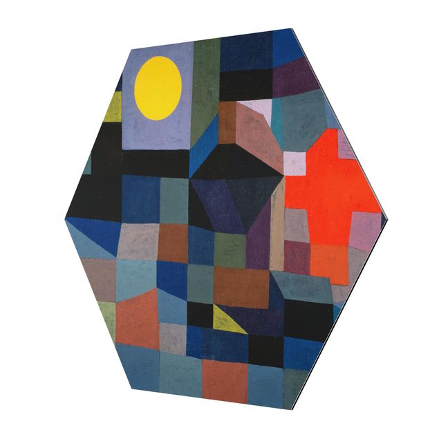 Wandbilder Blau Paul Klee - Feuer bei Vollmond