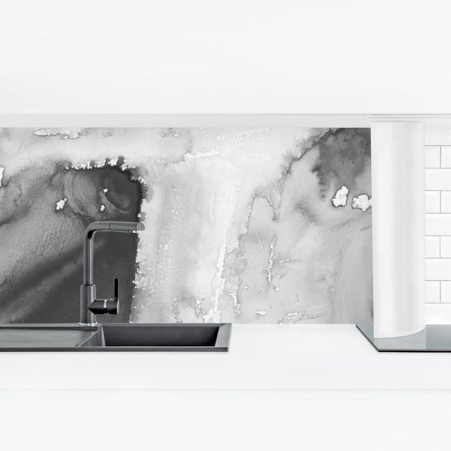 Küchenrückwand Folie selbstklebend Dunst und Wasser I