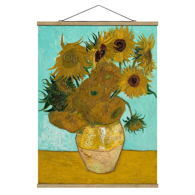 Kunststil Pointillismus Vincent van Gogh - Vase mit Sonnenblumen