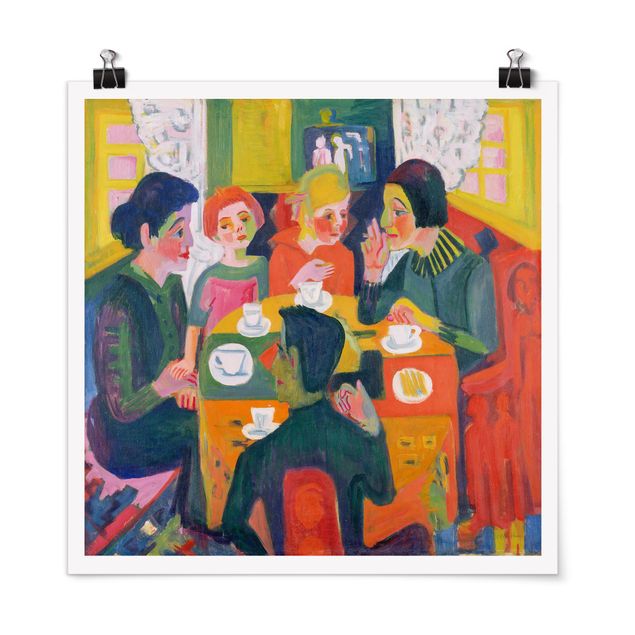 Wandbilder Kaffee Ernst Ludwig Kirchner - Kaffeetisch