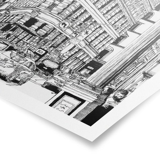 Wandbilder City Study - Flatiron Building