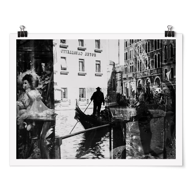Poster Vintage Venice Reflections