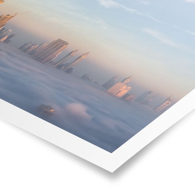 Wandbilder Modern Dubai über den Wolken