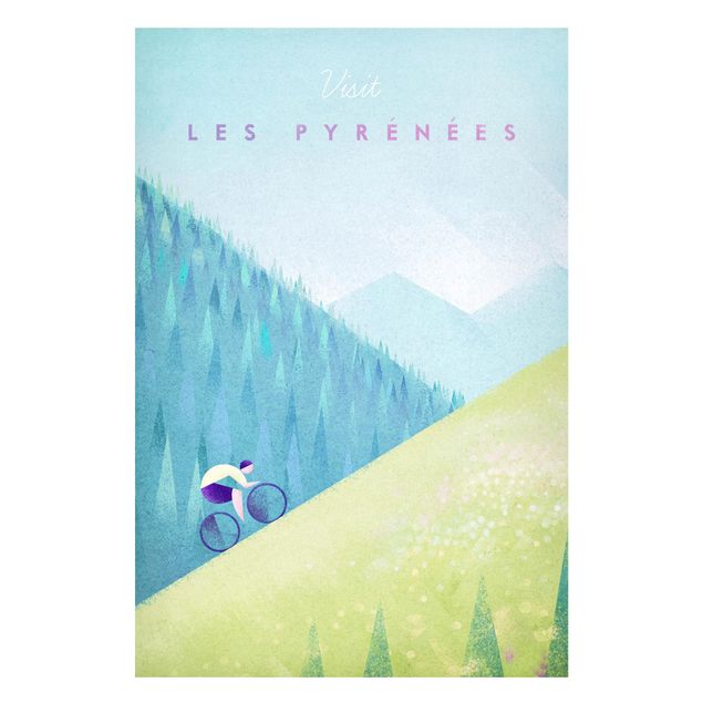 Wandbilder Berge Reiseposter - Die Pyrenäen